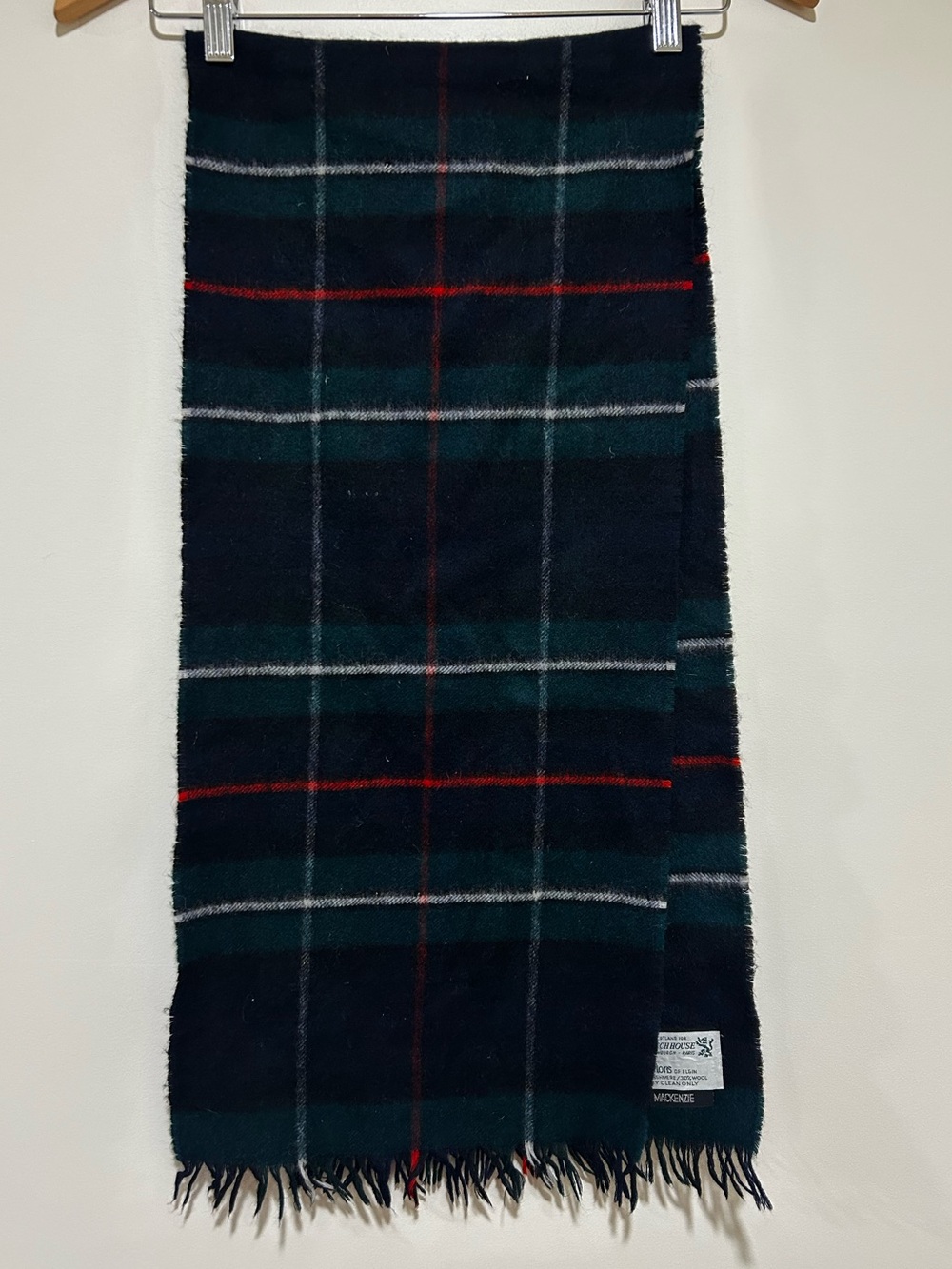 Johnstons of Elgin The Scotch House MacKenzie Plaid Cashmere Wool Scarf
